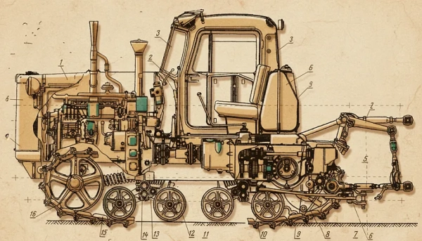 Ходовая гусеничного трактора: из чего состоит и как обслуживать