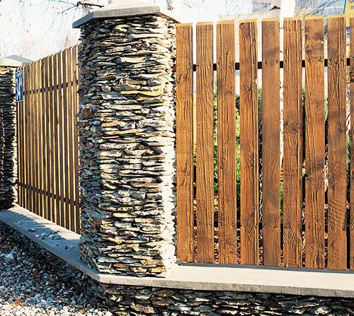 Заборы в стиле шале 1