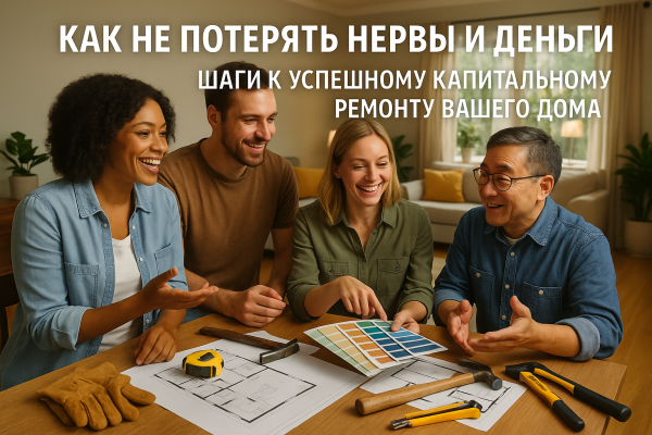 Как не потерять нерв и деньги: шаги к успешному капитальному ремонту вашего дома 1