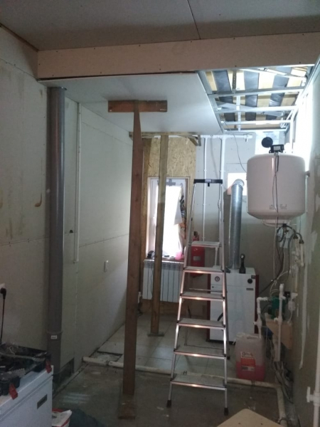 Приспособления для монтажа гипсокартона на потолок одному Приспособления для монтажа гипсокартона на потолок одному