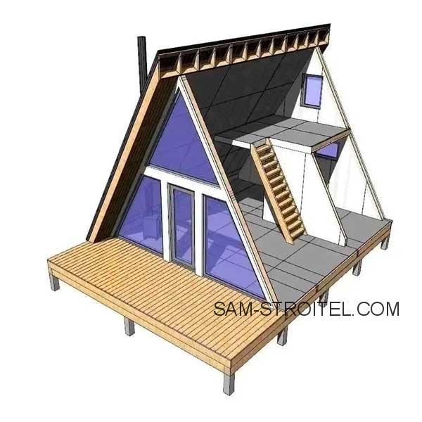 Как я построил дом a-frame своими руками: от идеи до готового проекта 1