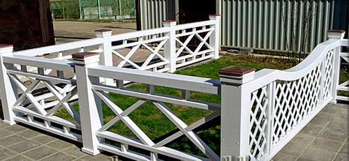 Заборы в стиле фахверк