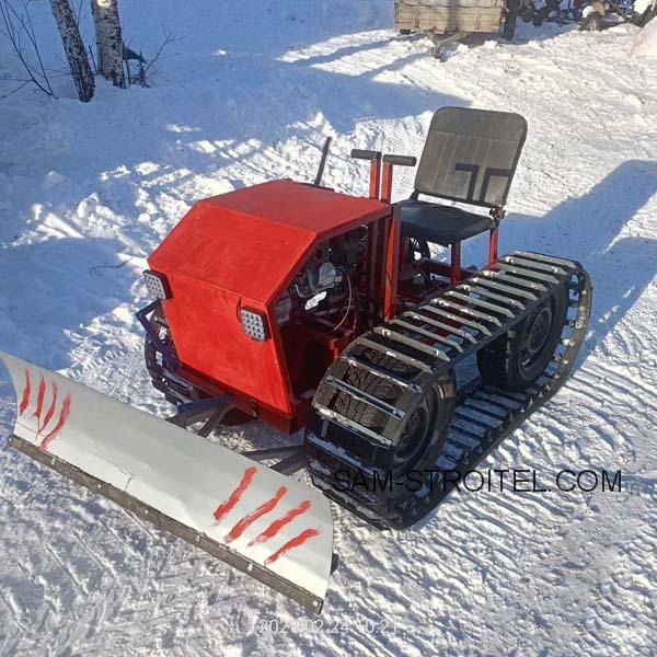 Как я сделал гусеничный минитрактор своими руками Как я сделал гусеничный минитрактор своими руками