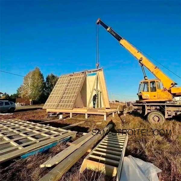 Как я построил дом a-frame своими руками: от идеи до готового проекта