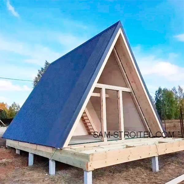 Как я построил дом a-frame своими руками: от идеи до готового проекта