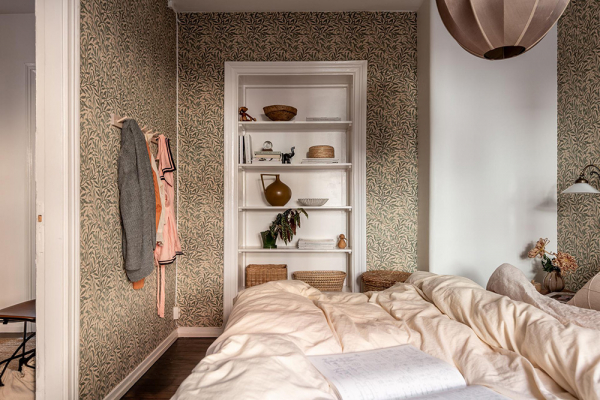 Интерьер, в котором настроение создают цветочные обои Интерьер, в котором настроение создают цветочные обои