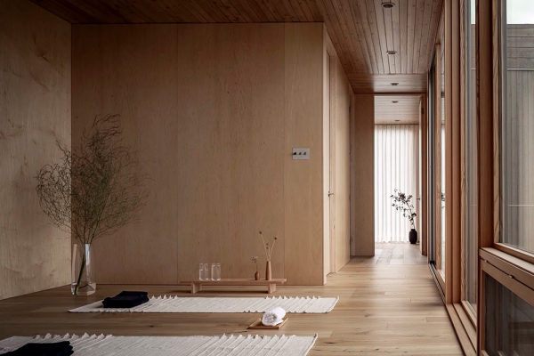 Современный дом для отдыха и медитаций на острове, парящий над землёй Современный дом для отдыха и медитаций на острове, парящий над землёй