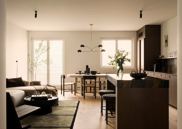 Стильный мужской минимализм в варшаве (66 кв. М) Стильный мужской минимализм в варшаве (66 кв. М)