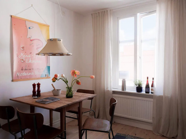 Свежий и воздушный интерьер небольшой квартиры в швеции (58 кв. М) Свежий и воздушный интерьер небольшой квартиры в швеции (58 кв. М)