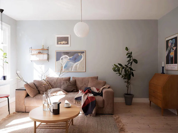 Свежий и воздушный интерьер небольшой квартиры в швеции (58 кв. М) Свежий и воздушный интерьер небольшой квартиры в швеции (58 кв. М)