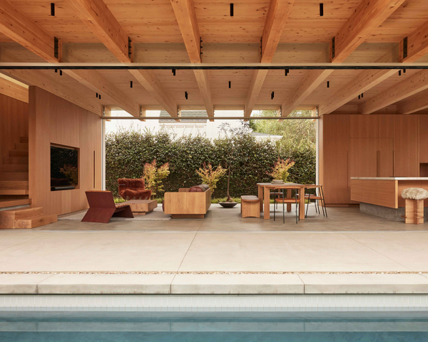 Тёплый минимализм, в котором нет грани между внешним и внутренним: дом в калифорнии Тёплый минимализм, в котором нет грани между внешним и внутренним: дом в калифорнии