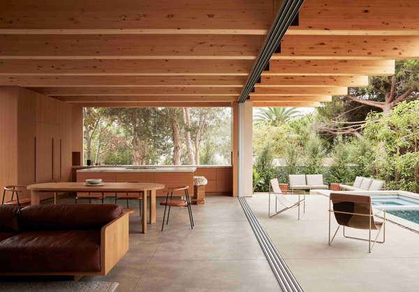 Тёплый минимализм, в котором нет грани между внешним и внутренним: дом в калифорнии Тёплый минимализм, в котором нет грани между внешним и внутренним: дом в калифорнии