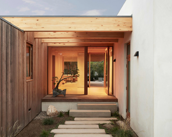 Тёплый минимализм, в котором нет грани между внешним и внутренним: дом в калифорнии Тёплый минимализм, в котором нет грани между внешним и внутренним: дом в калифорнии