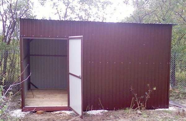 Сарай из металла (профнастила): процесс изготовления с фото 1