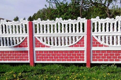 Декоративные железобетонные заборы