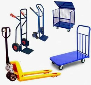 Виды грузовых и складских тележек Виды грузовых и складских тележек