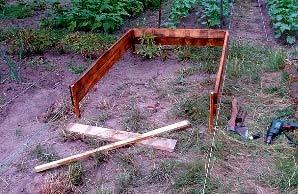 Высокие грядки из досок