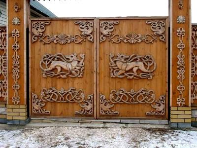 Деревянные резные заборы Деревянные резные заборы