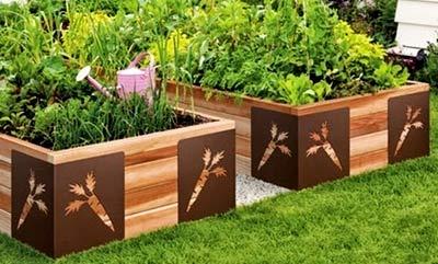 Высокие грядки из досок 1