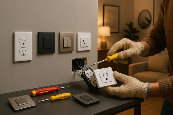 Как заменить розетки и выключатели, не убив себя и не испортив интерьер: пошаговое руководство для новичков Как заменить розетки и выключатели, не убив себя и не испортив интерьер: пошаговое руководство для новичков