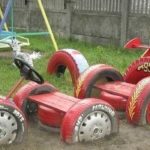 Поделки из покрышек: клумбы, цветники, фигуры, садовая мебель Поделки из покрышек: клумбы, цветники, фигуры, садовая мебель