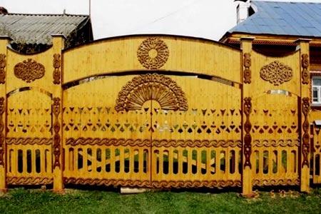 Деревянные резные заборы Деревянные резные заборы