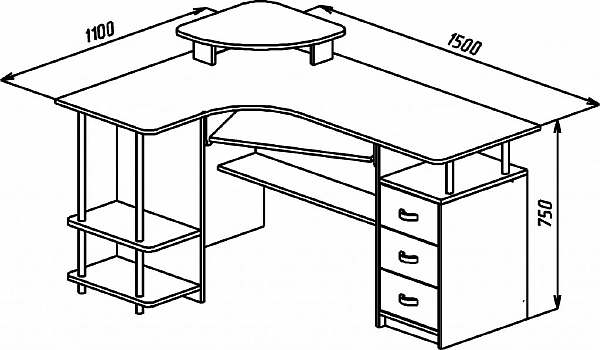 Письменный стол, размеры разных моделей, полезные советы по выбору