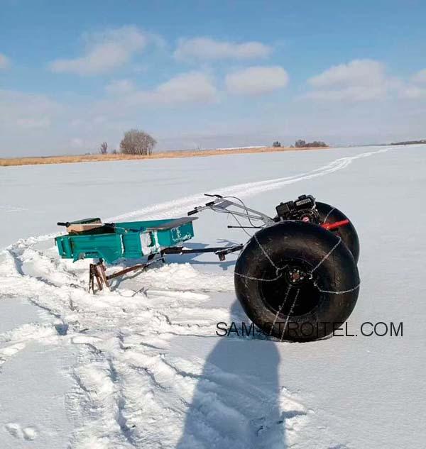Сделал вездеход из мотоблока своими руками: проезжает там, где застревает машина Сделал вездеход из мотоблока своими руками: проезжает там, где застревает машина