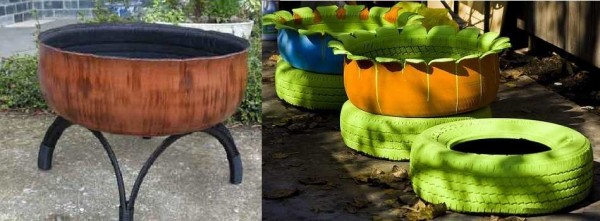 Поделки из покрышек: клумбы, цветники, фигуры, садовая мебель Поделки из покрышек: клумбы, цветники, фигуры, садовая мебель