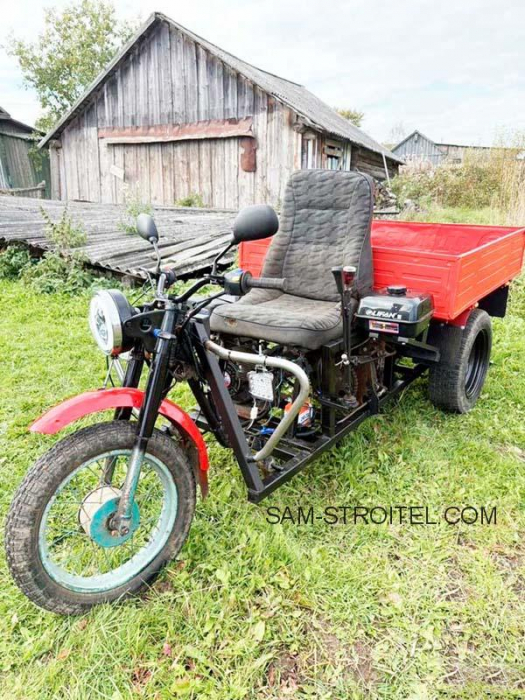 Как я сделал самодельный грузовой трицикл: подробное описание конструкции Как я сделал самодельный грузовой трицикл: подробное описание конструкции
