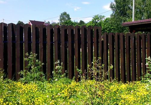 Забор «шахматка» Забор «шахматка»