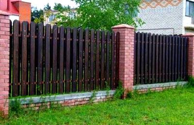 Забор «шахматка» Забор «шахматка»