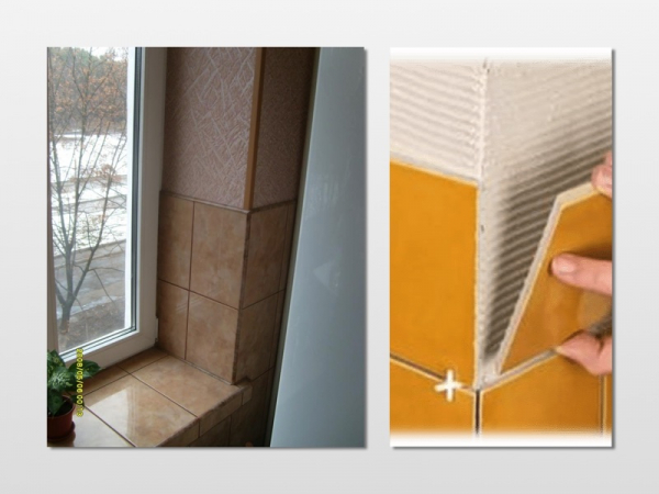 Облицовка оконных и дверных откосов плиткой Облицовка оконных и дверных откосов плиткой