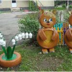 Поделки из покрышек: клумбы, цветники, фигуры, садовая мебель Поделки из покрышек: клумбы, цветники, фигуры, садовая мебель
