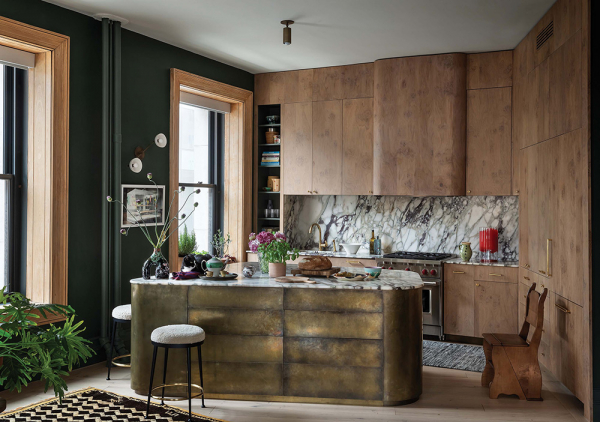 Чудесные интерьеры лофта семьи дизайнера в нью-йорке