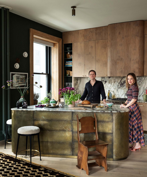Чудесные интерьеры лофта семьи дизайнера в нью-йорке