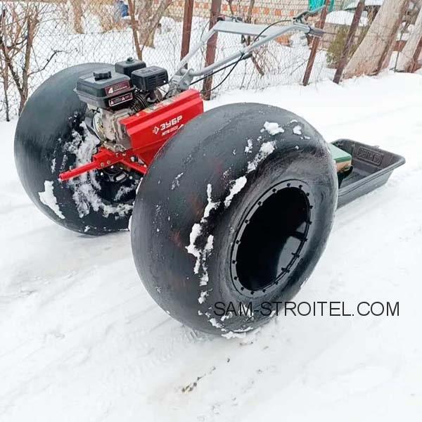 Сделал вездеход из мотоблока своими руками: проезжает там, где застревает машина Сделал вездеход из мотоблока своими руками: проезжает там, где застревает машина