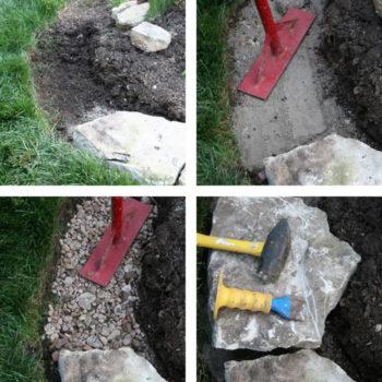 Установка маленького забора на участке Установка маленького забора на участке