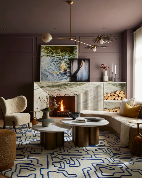 Элегантный, но также и экстравагантный интерьер современного дома в торонто