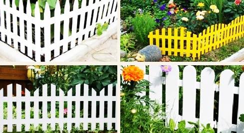 Пластиковые декоративные заборчики Пластиковые декоративные заборчики