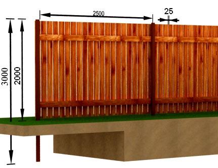 Забор «шахматка» Забор «шахматка»