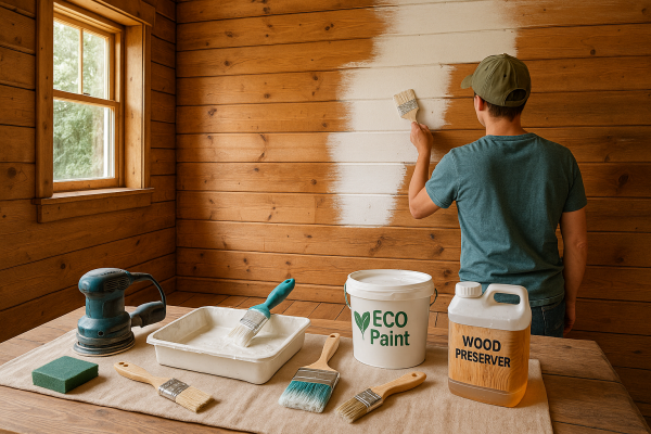 Как правильно покрасить деревянный дом изнутри: от подготовки до защиты от влаги без лишних затрат 1