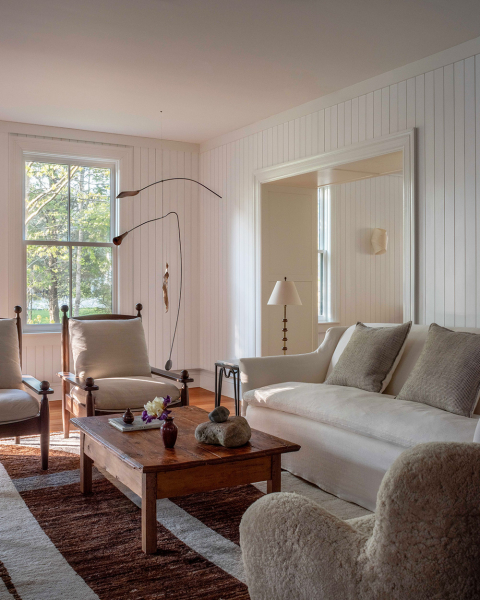 Красивое обновление старинной дачи в штате мэн