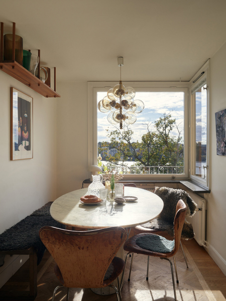 Необычная двухэтажная квартира в стокгольме с видовой террасой Необычная двухэтажная квартира в стокгольме с видовой террасой