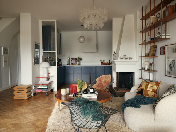 Необычная двухэтажная квартира в стокгольме с видовой террасой Необычная двухэтажная квартира в стокгольме с видовой террасой