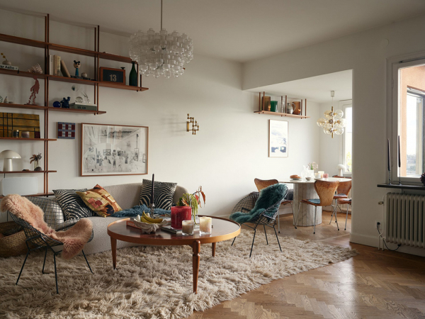 Необычная двухэтажная квартира в стокгольме с видовой террасой Необычная двухэтажная квартира в стокгольме с видовой террасой