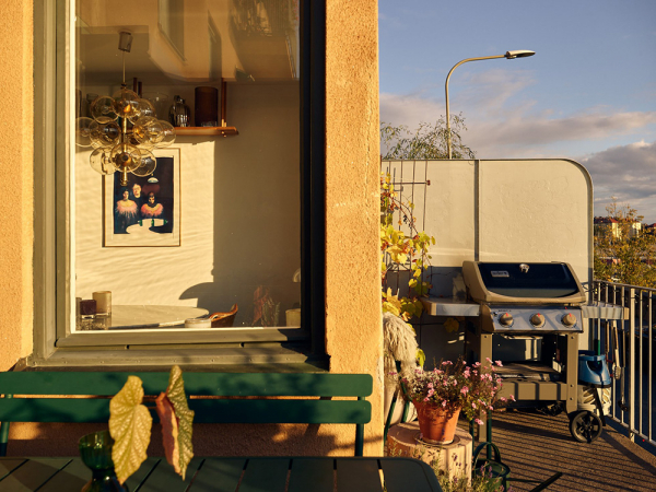 Необычная двухэтажная квартира в стокгольме с видовой террасой Необычная двухэтажная квартира в стокгольме с видовой террасой