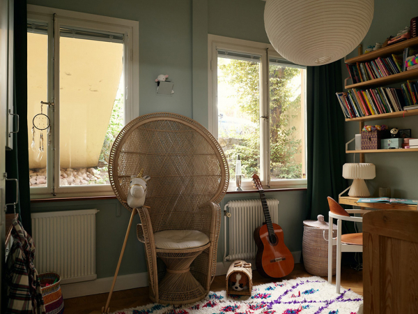 Необычная двухэтажная квартира в стокгольме с видовой террасой Необычная двухэтажная квартира в стокгольме с видовой террасой