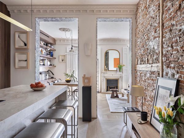 Современное искусство и отголоски прошлого: квартира дизайнера мод в мадриде Современное искусство и отголоски прошлого: квартира дизайнера мод в мадриде