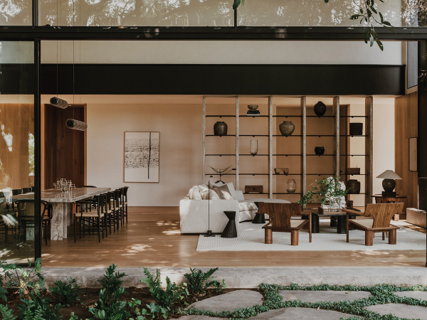 Стеклянные стены и стильный дизайн: современный дом в мексике 1